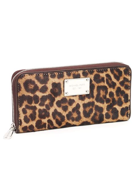 michael kors leopard print wallet phone case|Michael Kors Carmen Leopard Print Logo Small Phone Case.